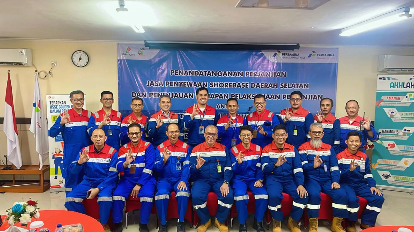 Terapkan Sinergi Dalam Mendukung Pengeboran, PHKT Teken Kontrak Penyewaan Shorebase Dengan Konsorsium PTK dan PPL