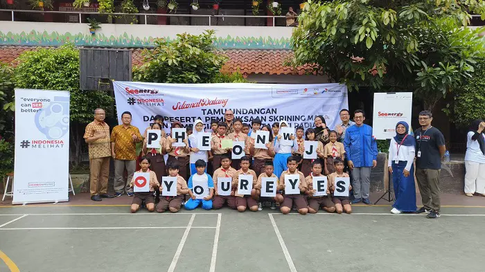 PHE ONWJ Berkontribusi Perbaiki Kesehatan Mata Pelajar dan Masyarakat