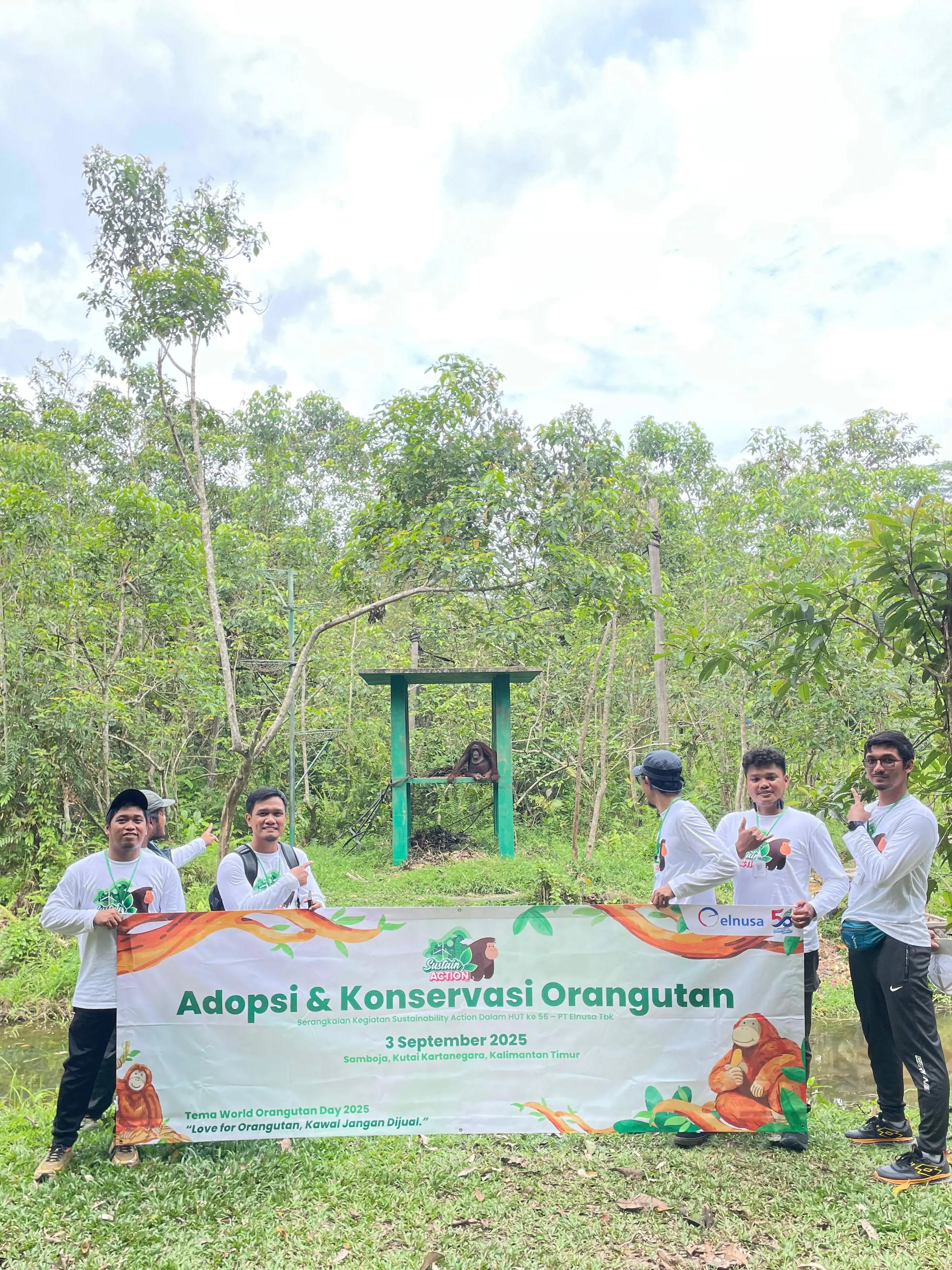Elnusa Hadir di Tengah Rimbunnya Hutan Kalimantan: Wujudkan Aksi Adopsi & Konservasi Orangutan untuk Masa Depan Ekosistem Lingkungan